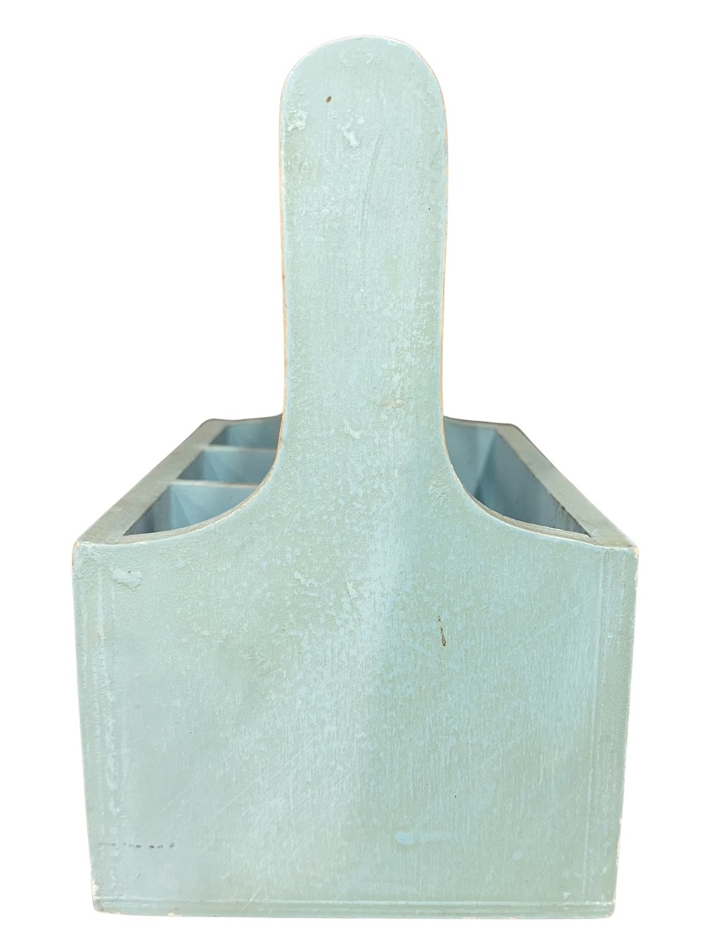 Vintage Wooden Caddy Carry All Garden Tools Utensil Holder Painted Bird Houses - Picture 4 of 8